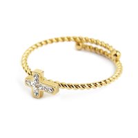 Anello Marlù Donna Time to in Acciaio Cristallo 18AN050G-S